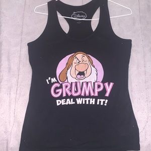 Disney Tank Top I 'm Grumpy deal with it pj tank | Wmn Size Medium
